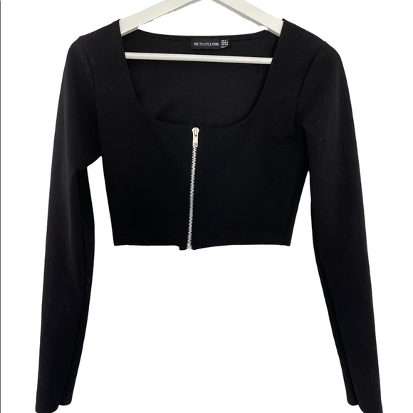Black‎  simple crop top - Picture 1 of 2